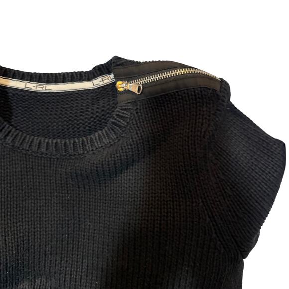 Lauren Ralph Lauren Heavy Knit Black Sweater - Picture 12 of 12